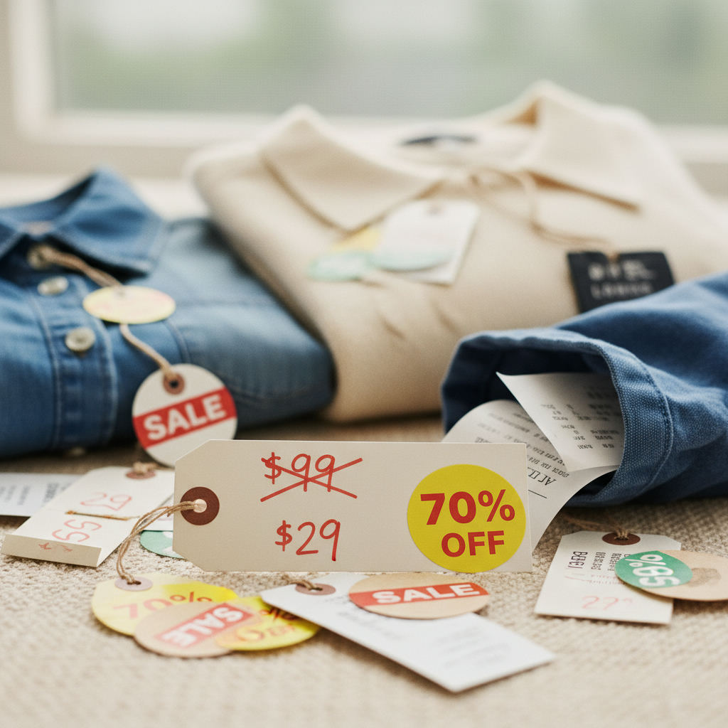 Bargain deals discount shopping price tags — bargain shopping New York guide (FlipAI)