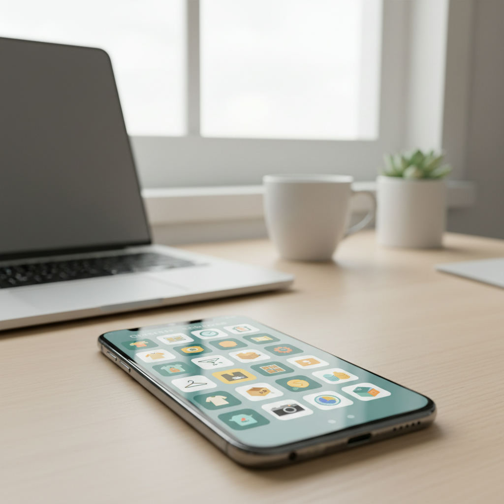 Reseller app icons phone home screen — best apps for resellers guide (FlipAI)