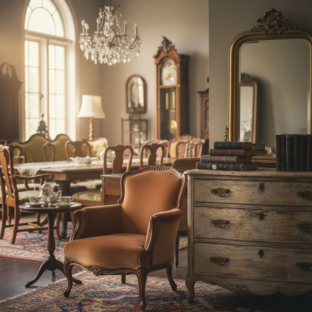 Estate sale antiques vintage furniture — estate sales Pennsylvania guide (FlipAI)