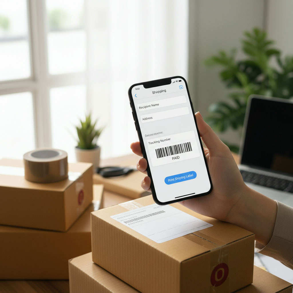 Online selling phone app shipping label — sell on Mercari Colorado guide (FlipAI)
