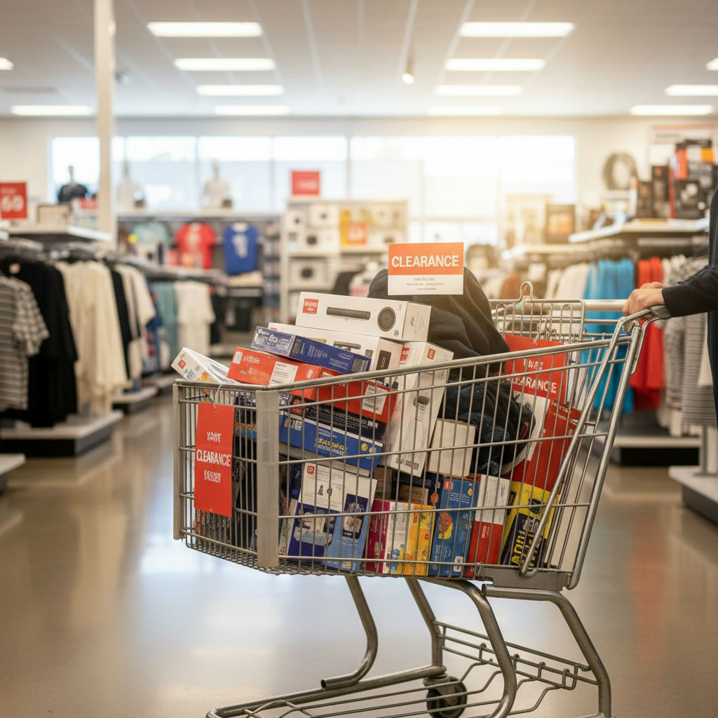 Retail store clearance deals shopping cart — retail arbitrage Alaska guide (FlipAI)