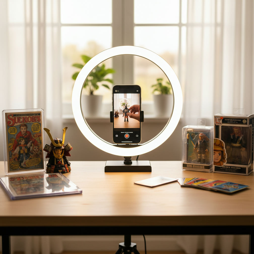 Live selling setup phone ring light collectibles — whatnot calculator guide (FlipAI)
