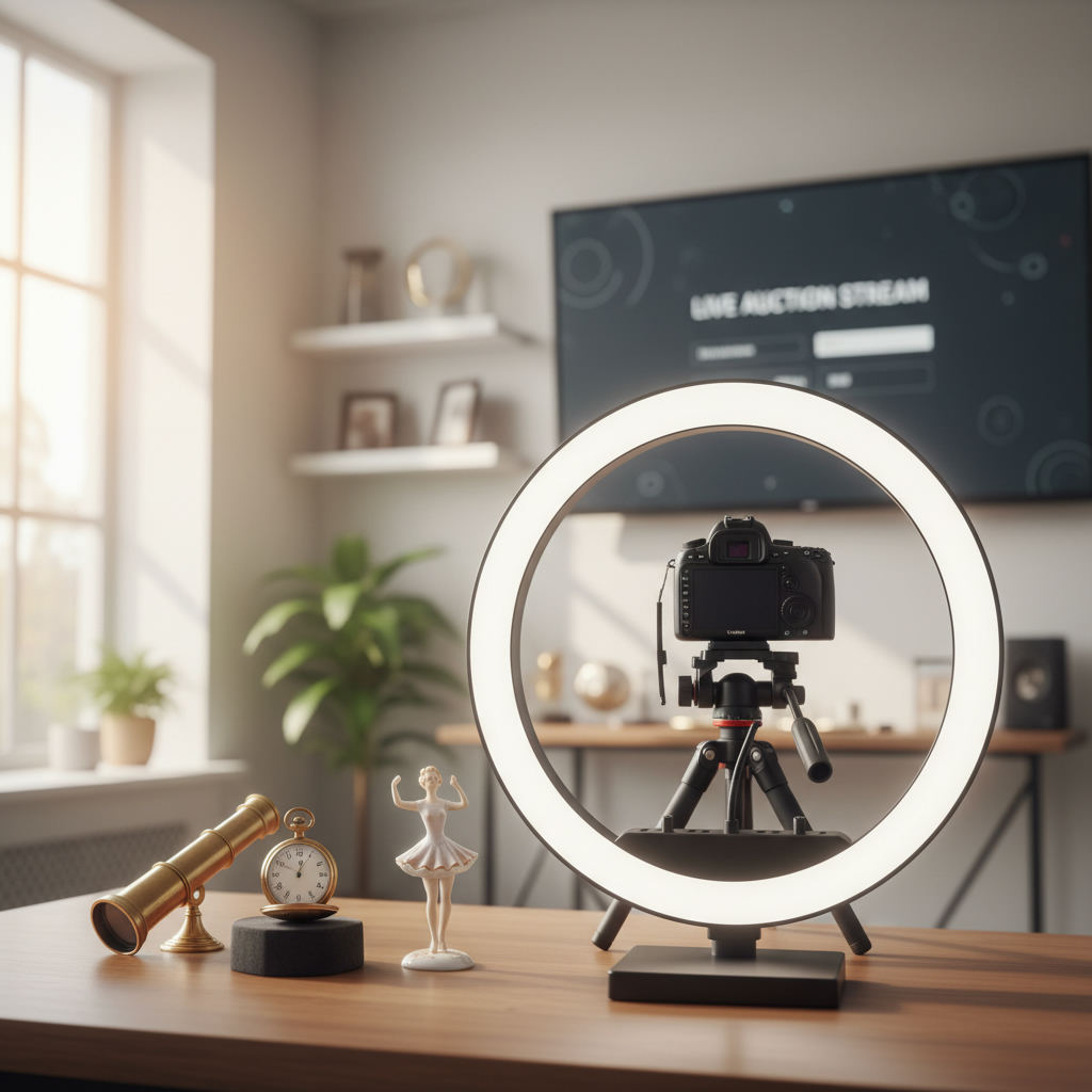 Live auction stream setup collectibles ring light — whatnot reviews guide (FlipAI)